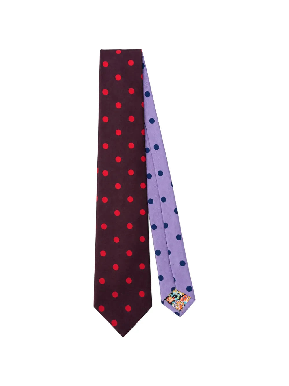 polka-dot silk tie