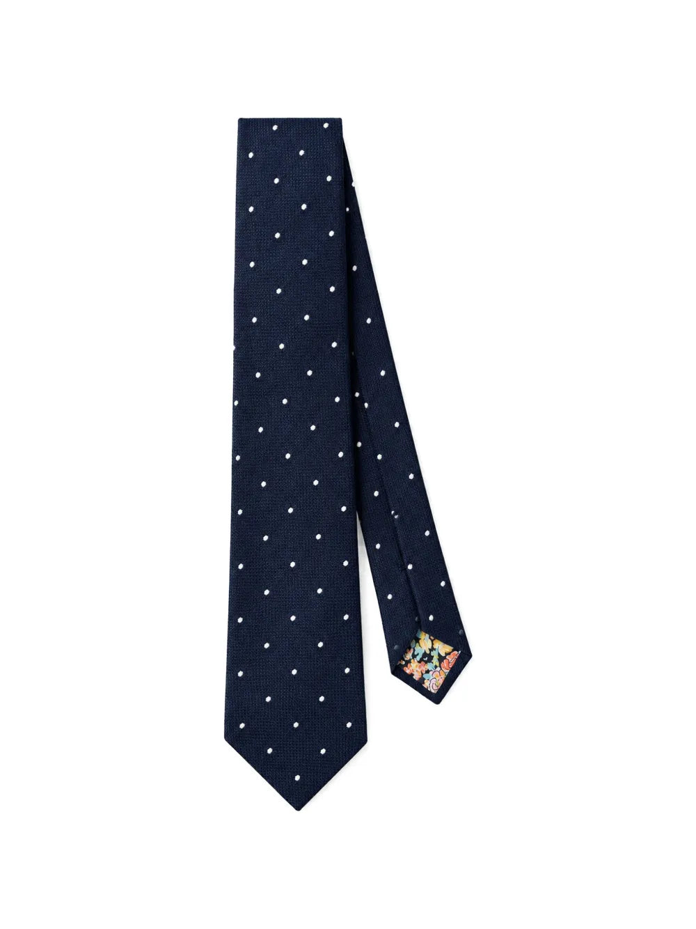 polka-dot silk tie