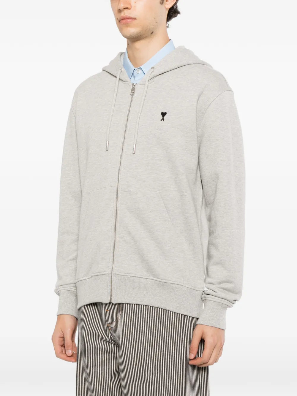 logo-embroidered hoodie 