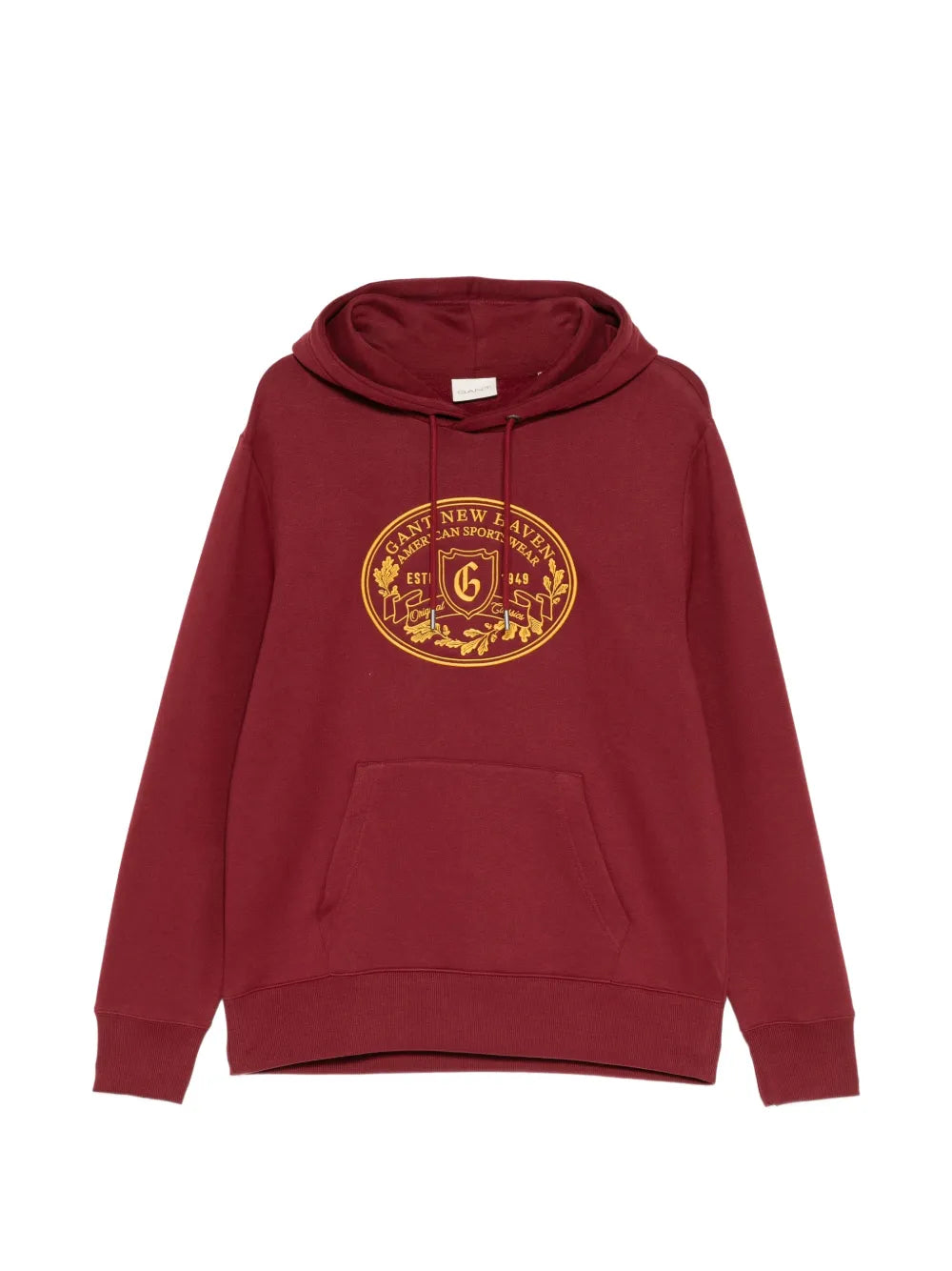 graphic-embroidered hoodie