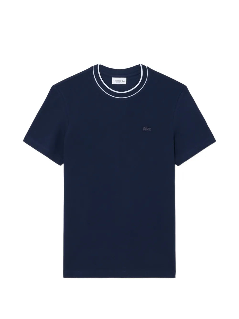 contrast-trim logo-patch T-shirt