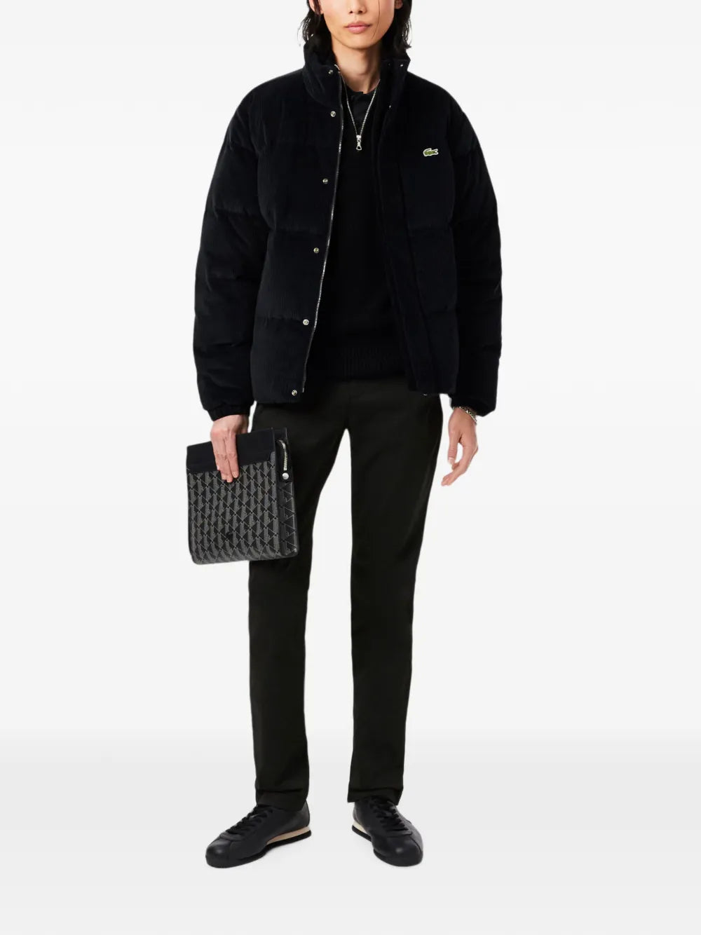 logo-patch trousers