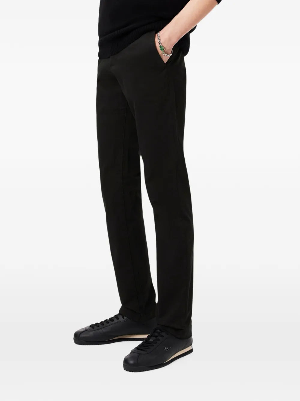 logo-patch trousers