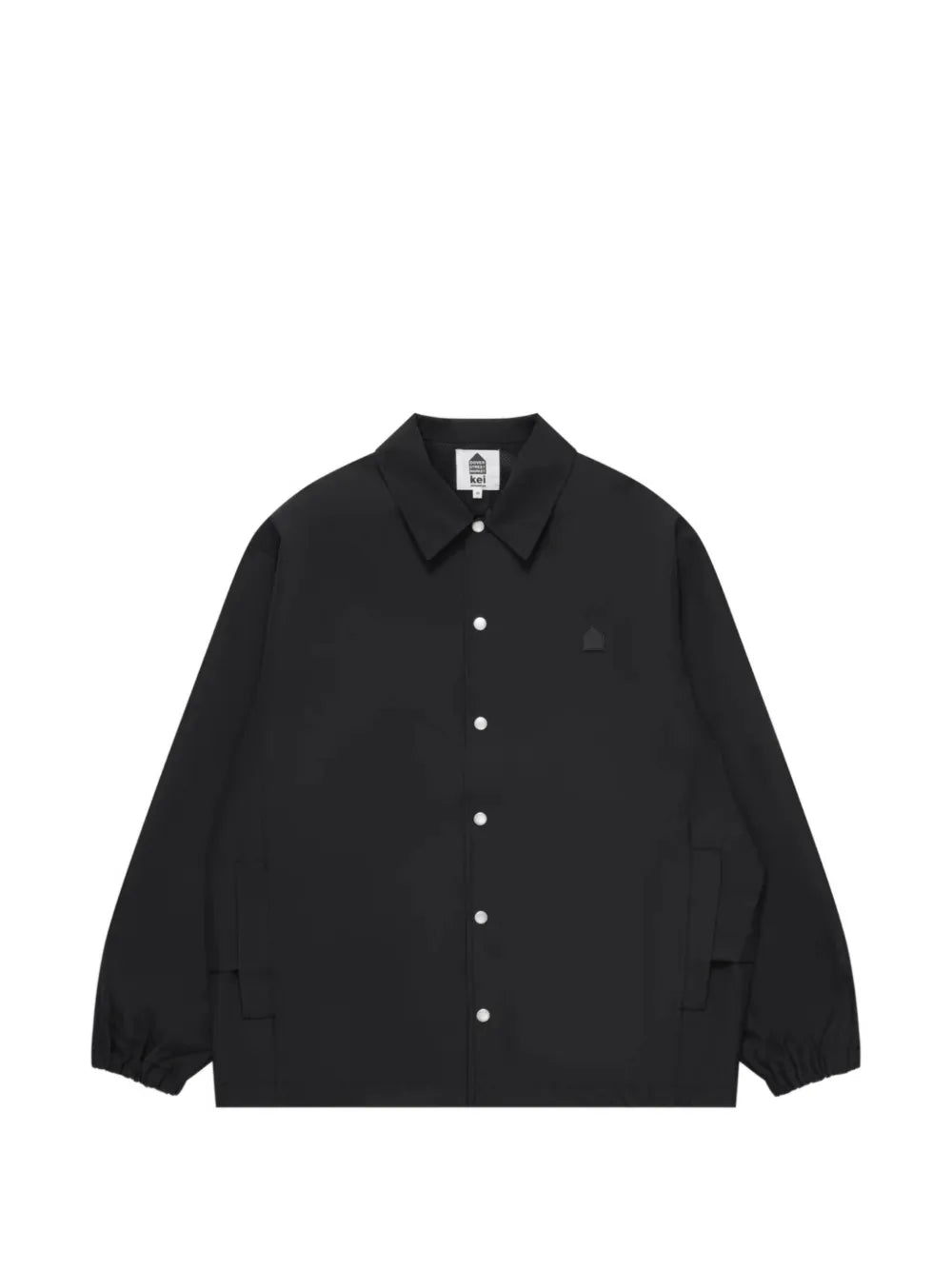 logo-patch panelled shirt jacket