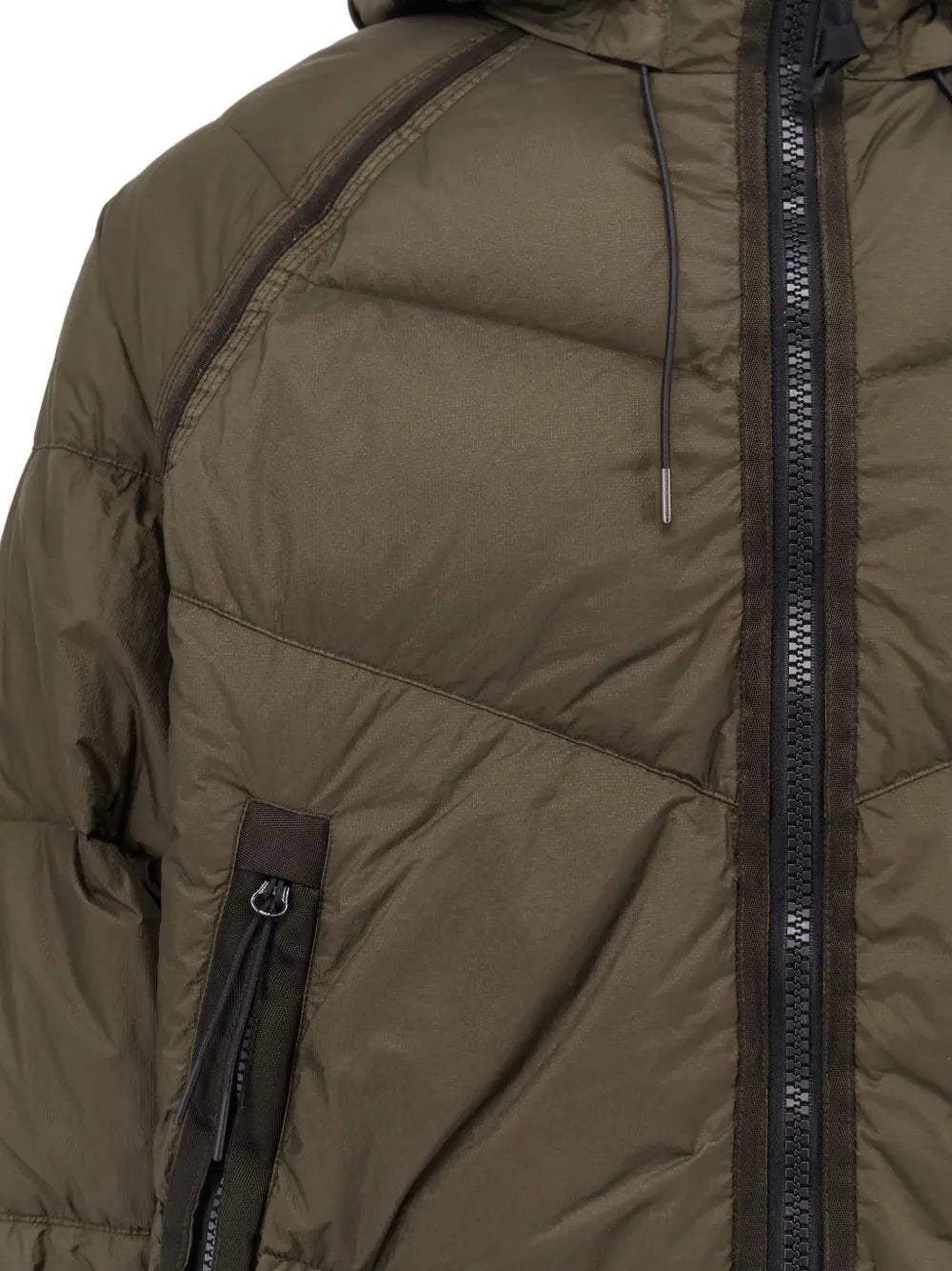 quilted hooded jacket