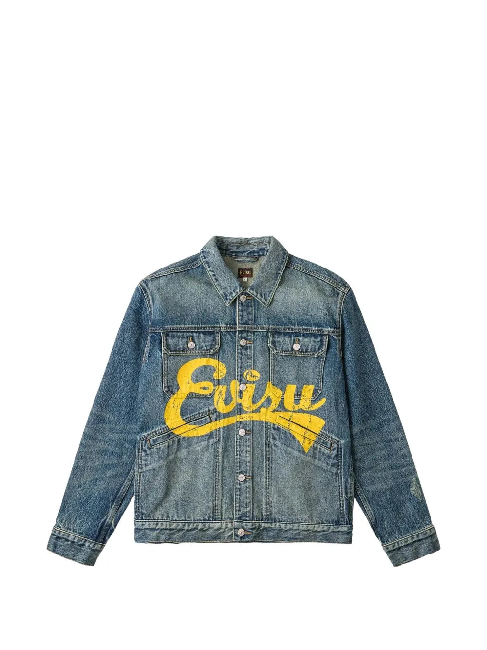 logo-print denim jacket
