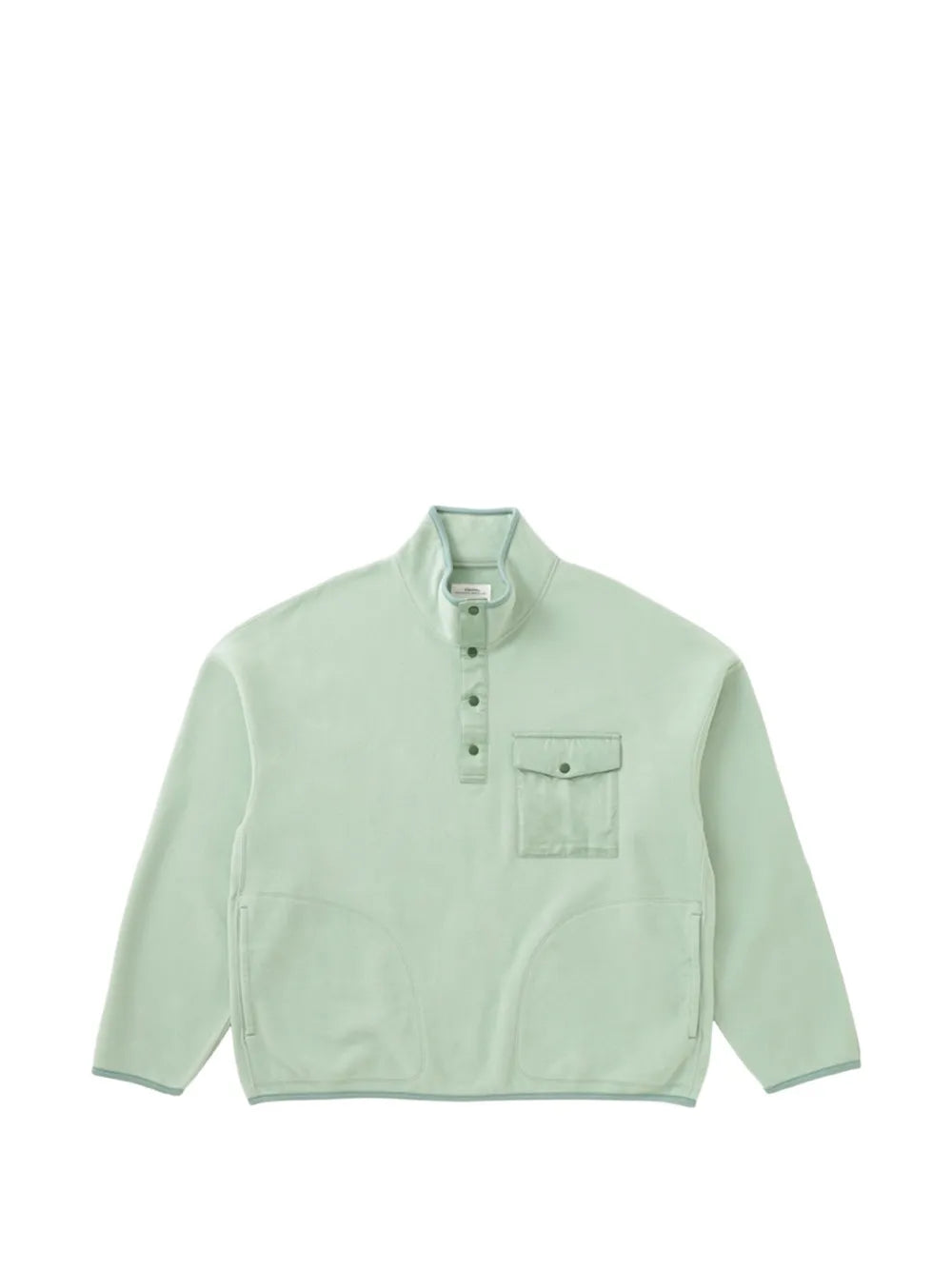 button-fastening pocket-detail sweater