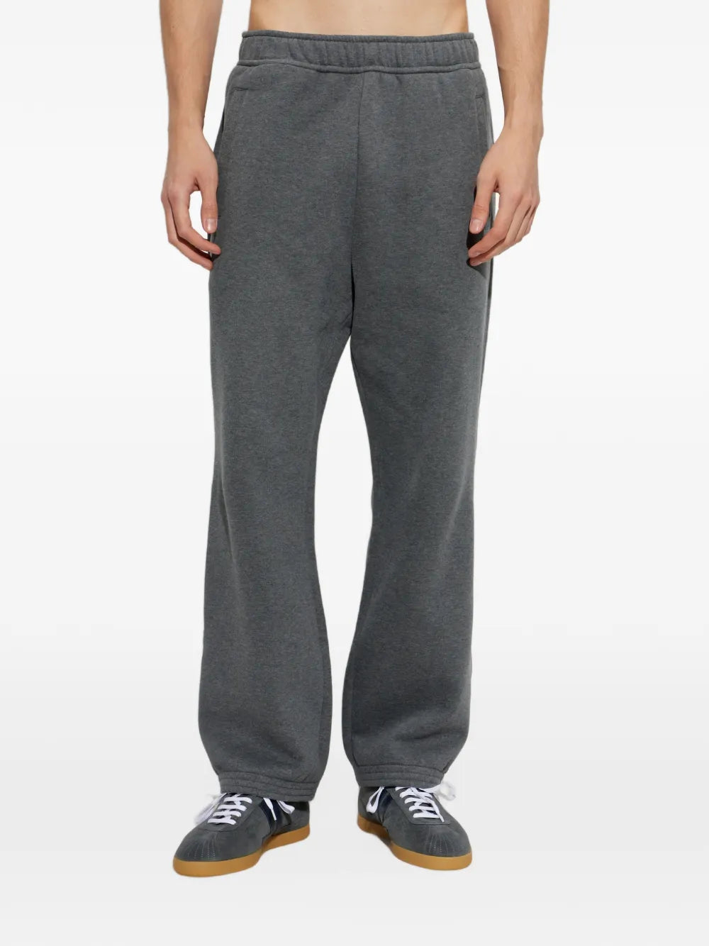 striped-pocket track pants