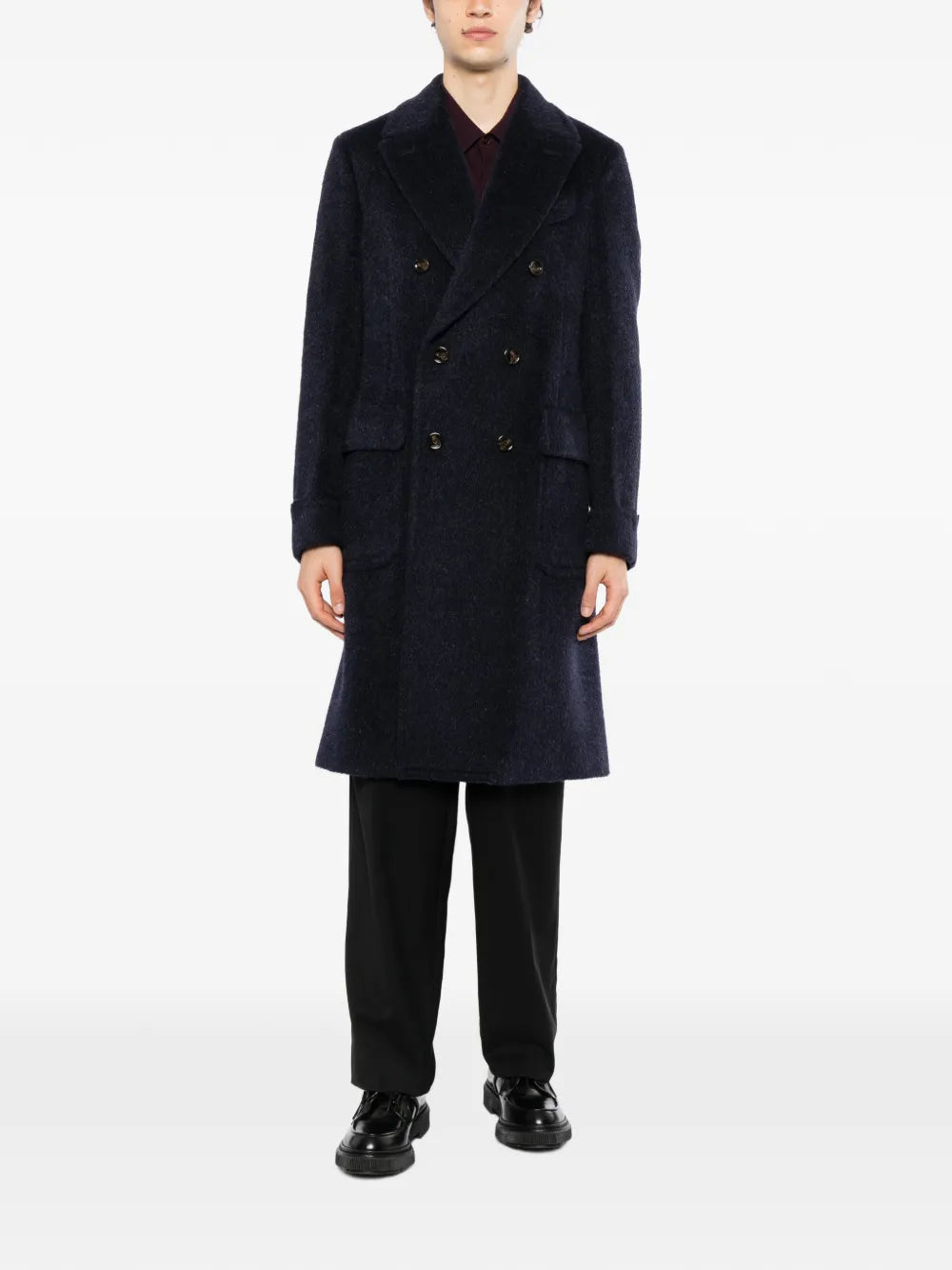 double-breasted coat
