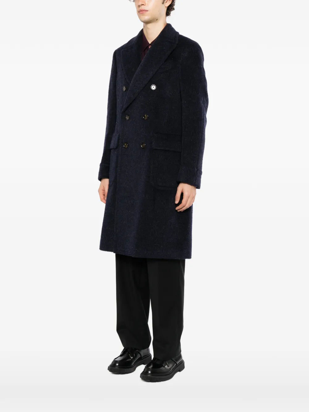 double-breasted coat