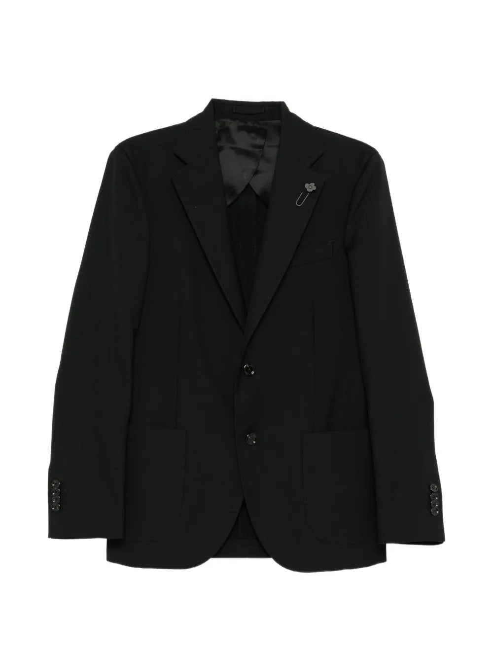 wool single-breasted suit