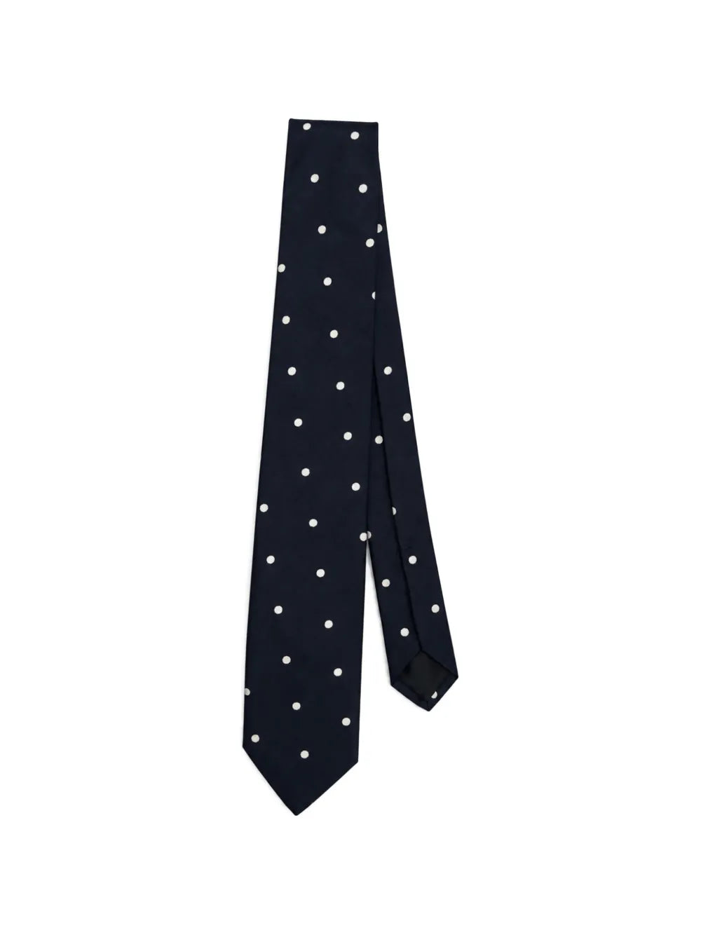 polka-dot silk tie