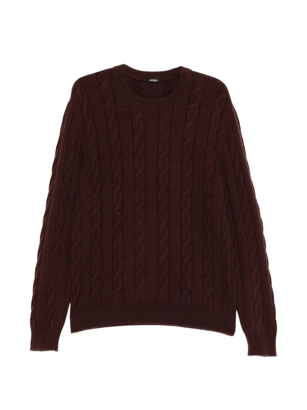 cable-knit sweater