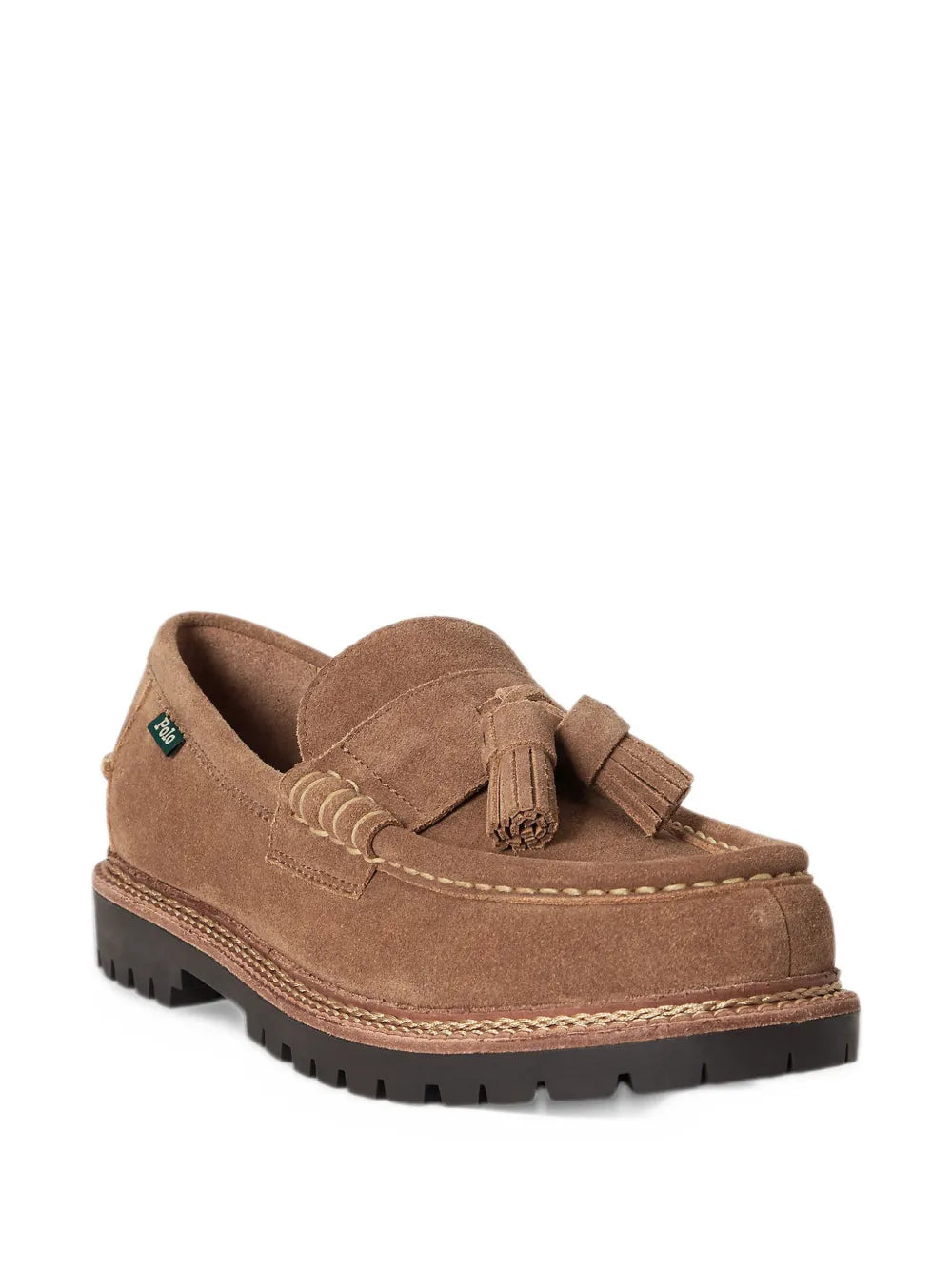 tassel-detail suede loafers