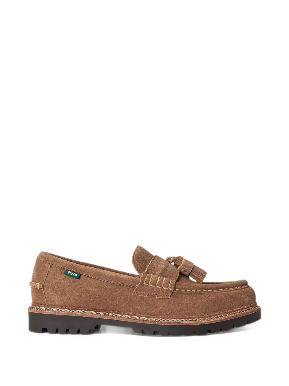 tassel-detail suede loafers