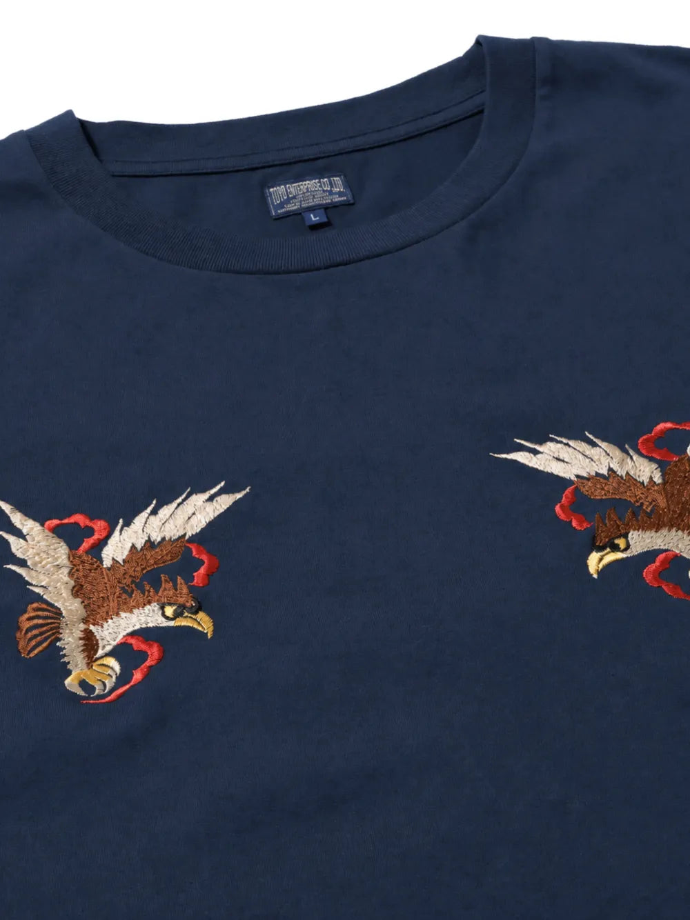 Suka Eagle-embroidered long-sleeve T-shirt
