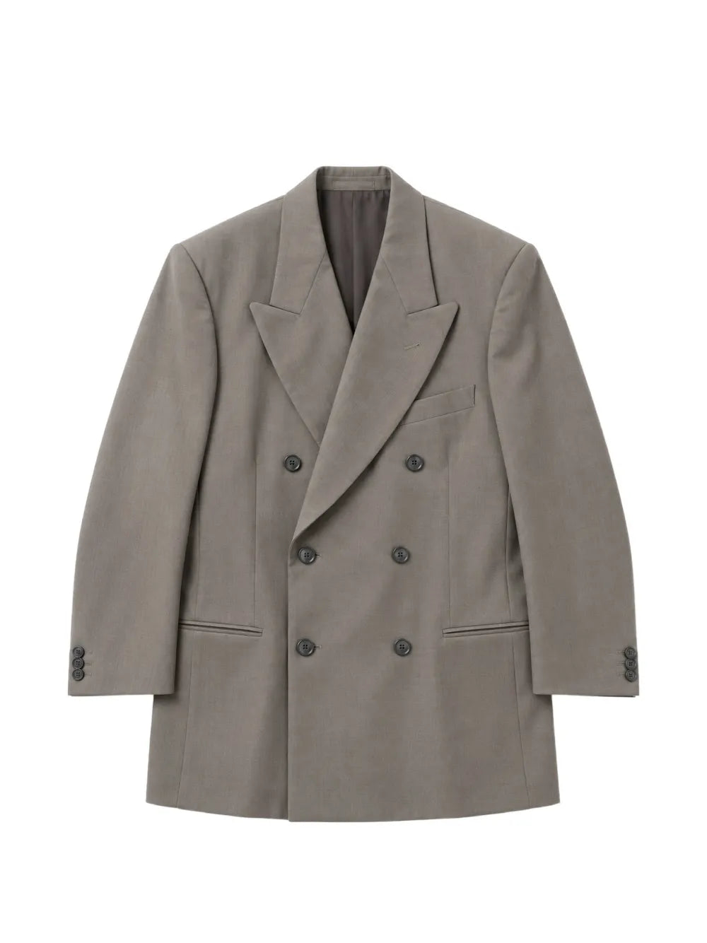 double-breasted peak-lapel blazer