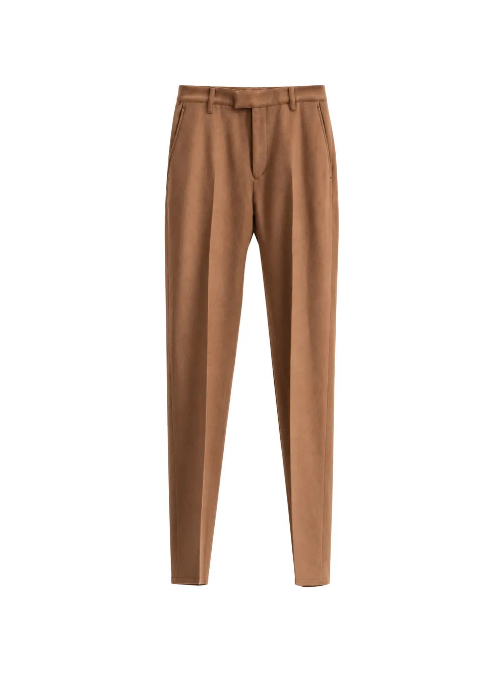 No Tuck pressed-crease tailored trousers