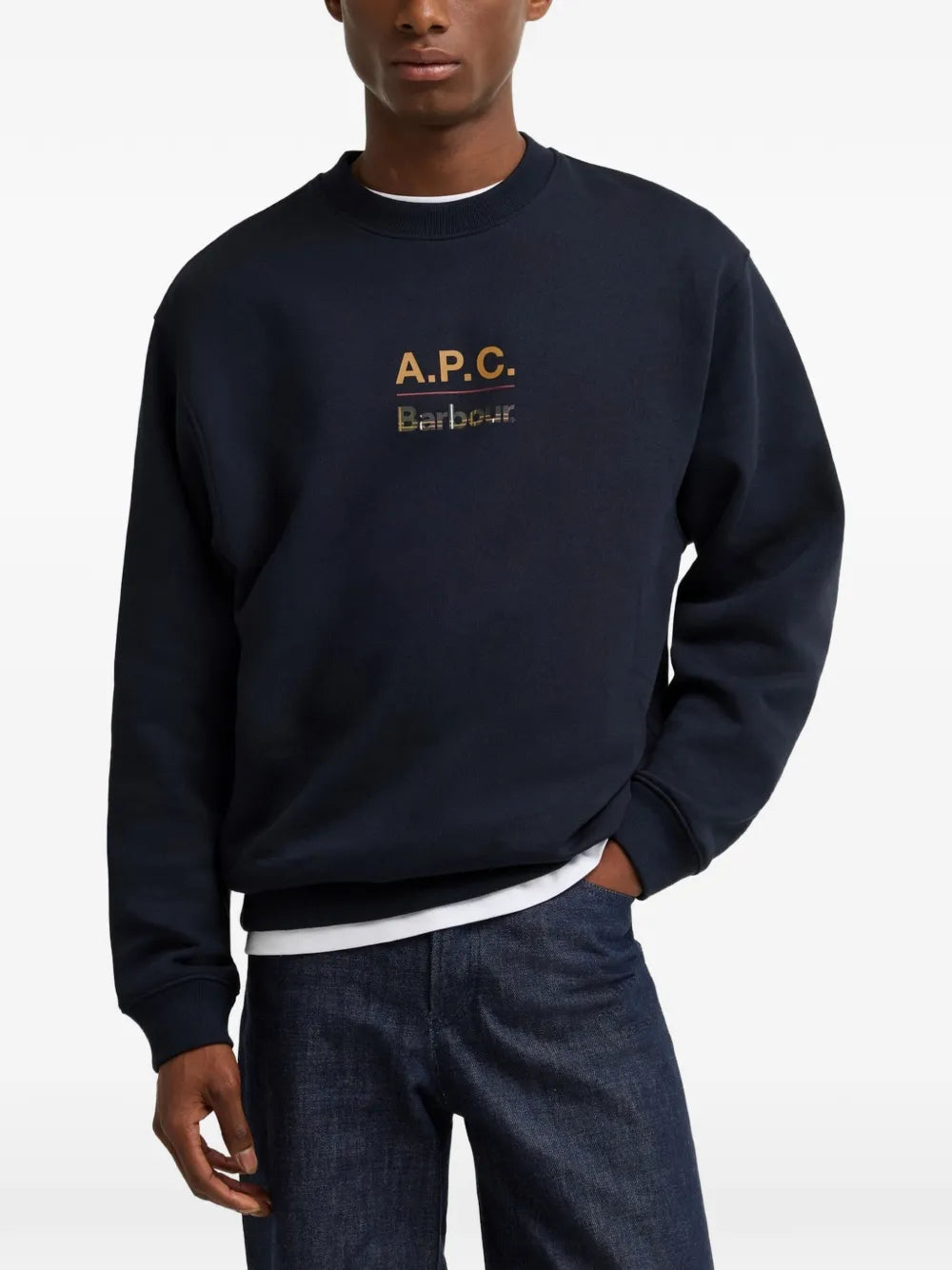x A.P.C logo-print sweatshirt