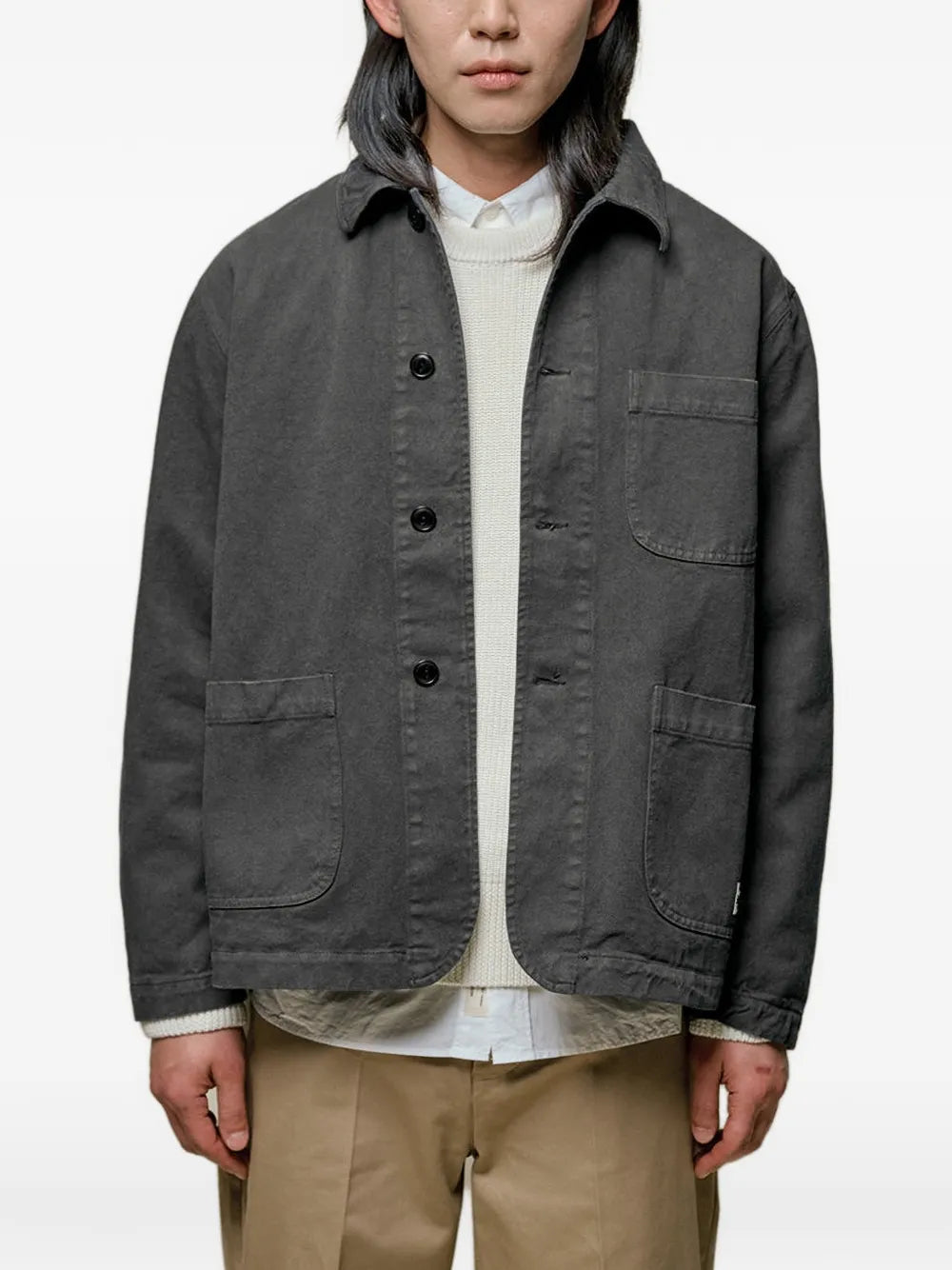 patch-pocket shirt jacket