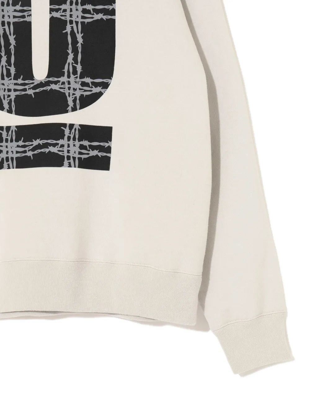 logo-print barbed-wire sweater