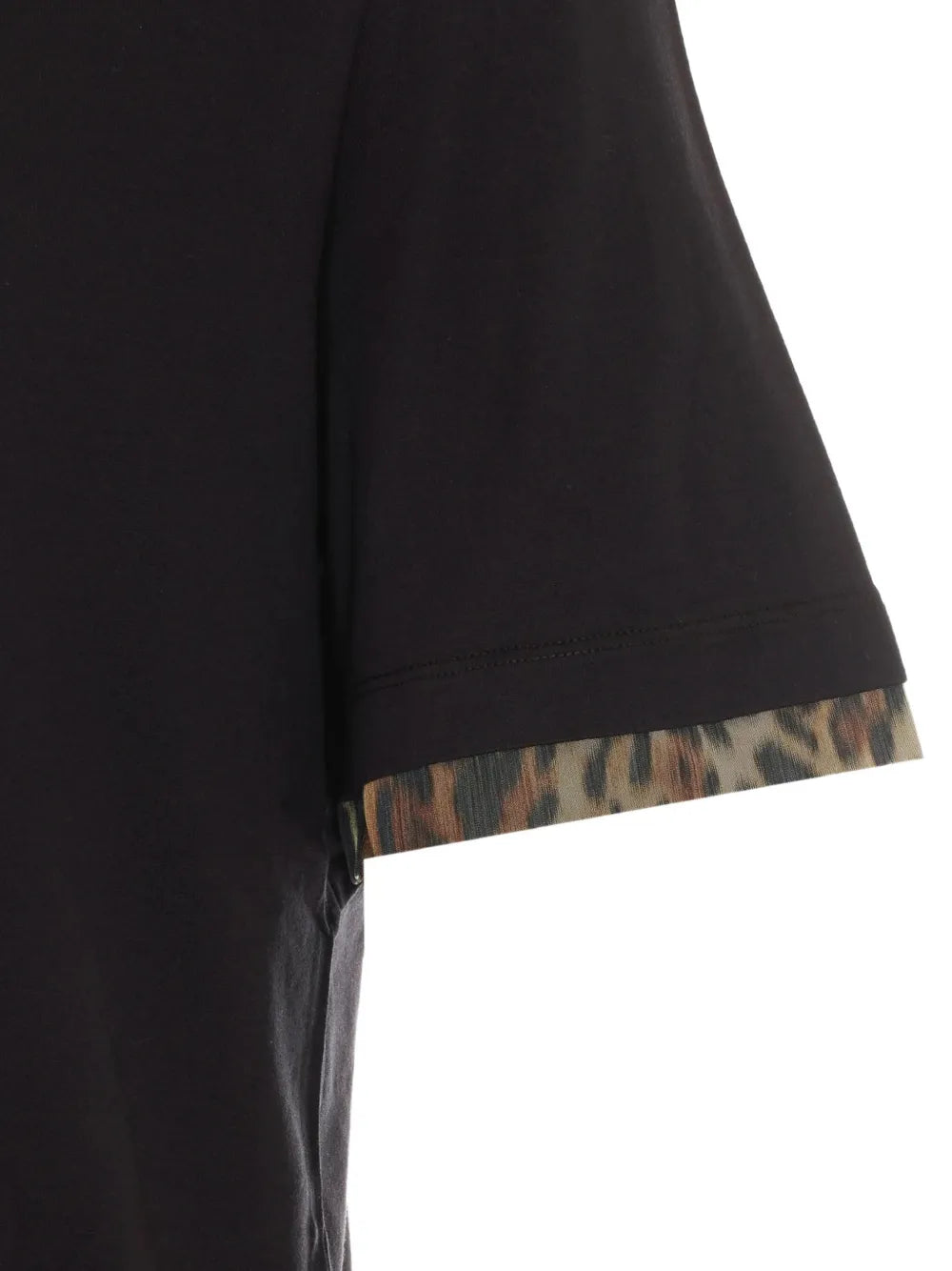 animal-print T-shirt