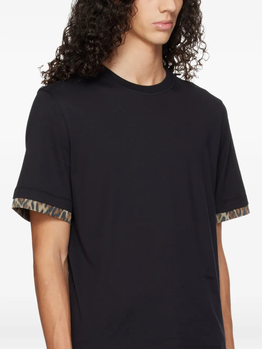 animal-print T-shirt