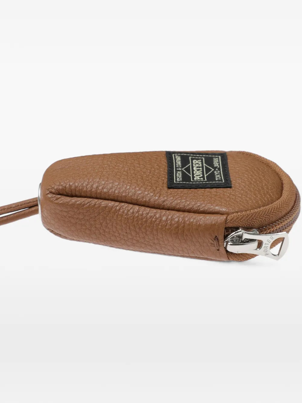 Calm grained-leather key pack