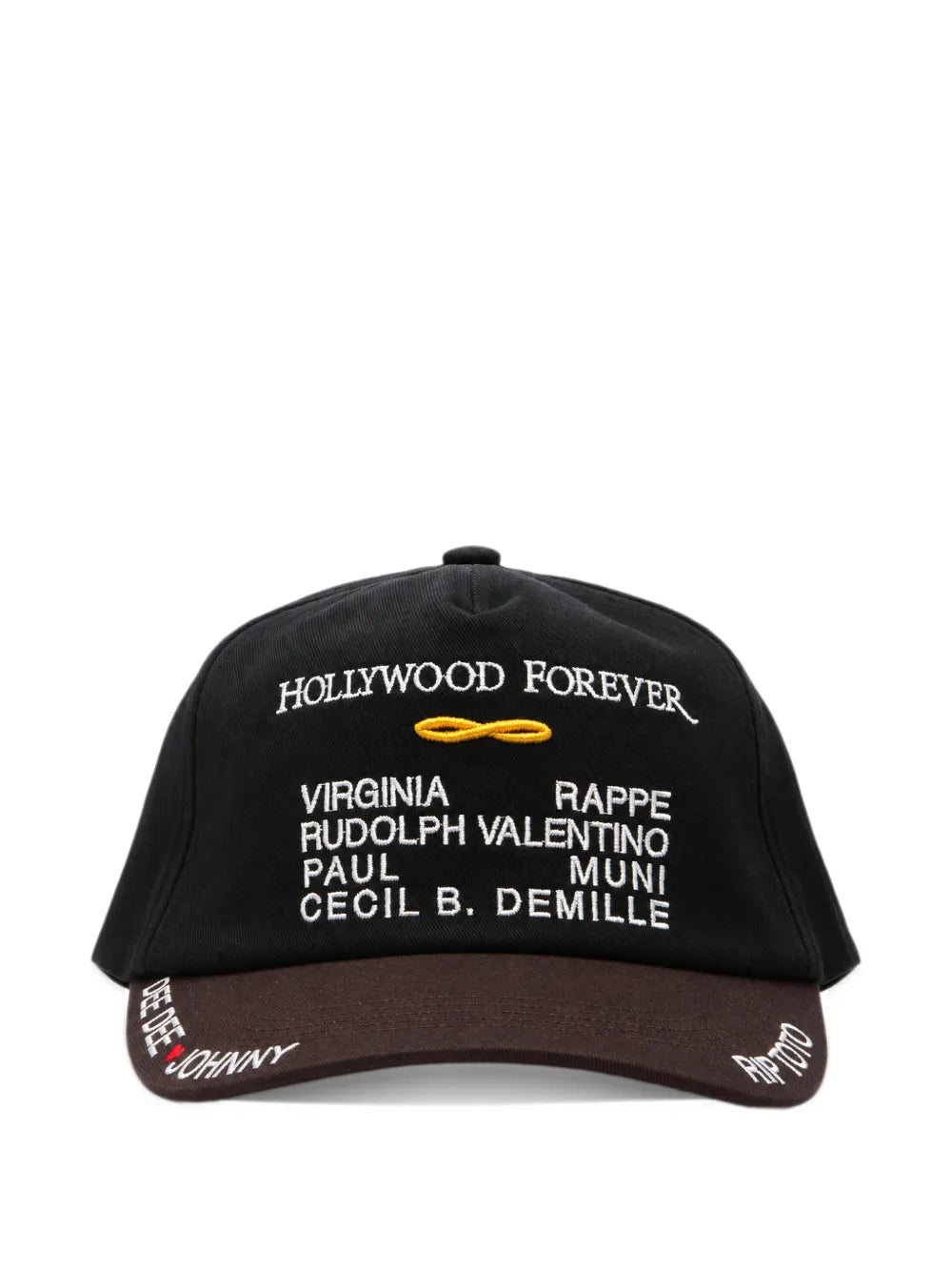 Hollywood Forever embroidered cotton cap