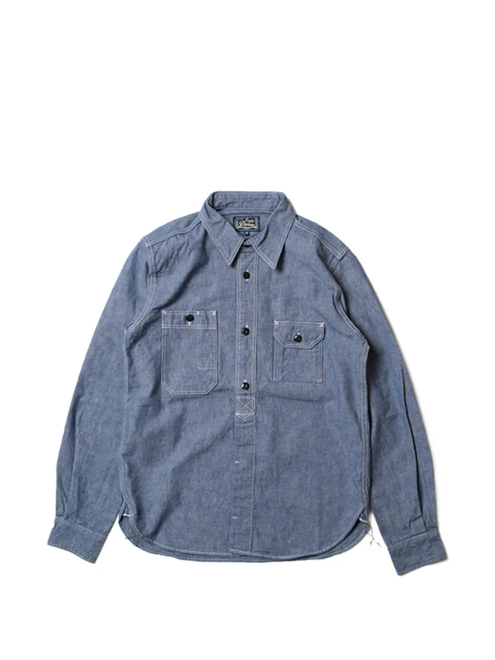 chambray long-sleeve shirt