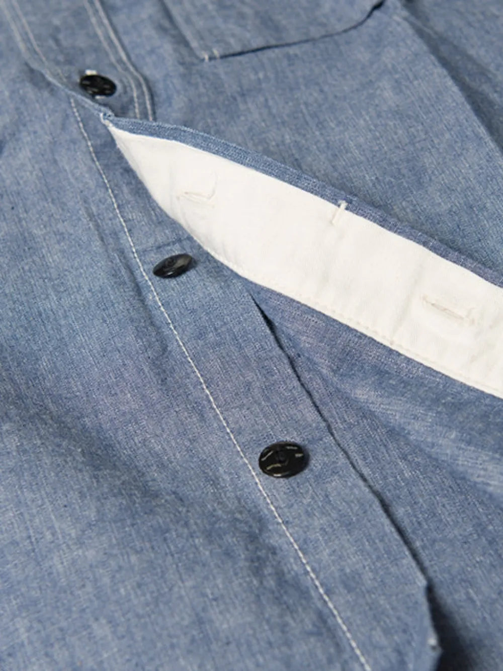 chambray long-sleeve shirt