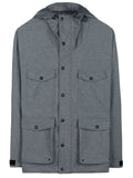 AMI Short Hooded Parka Grey