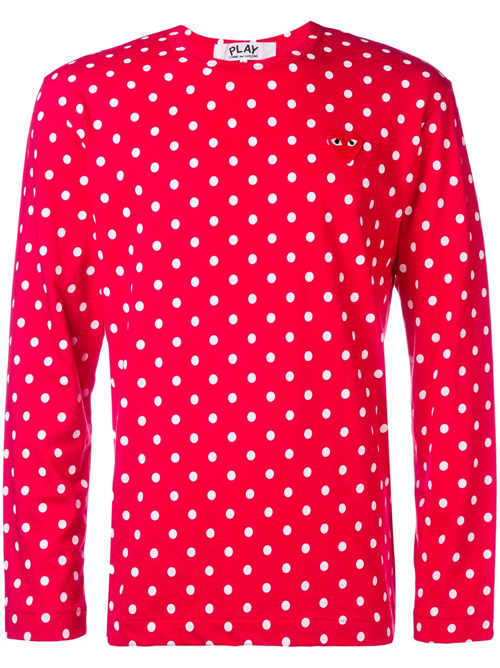 Long Sleeve Polka-Dot T-Shirt