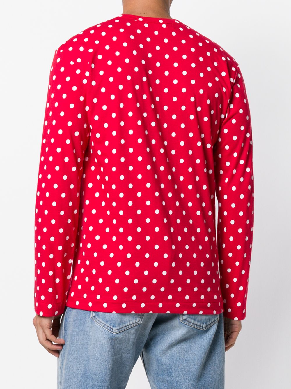 Long Sleeve Polka-Dot T-Shirt