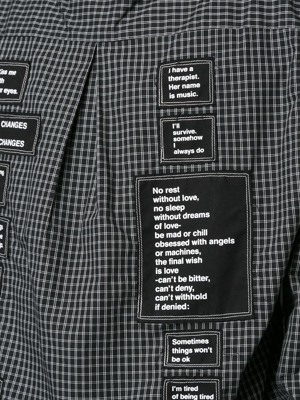 Deconstructed Patch Logo Shirt