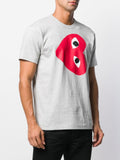 Heart Print Crew Neck T-Shirt