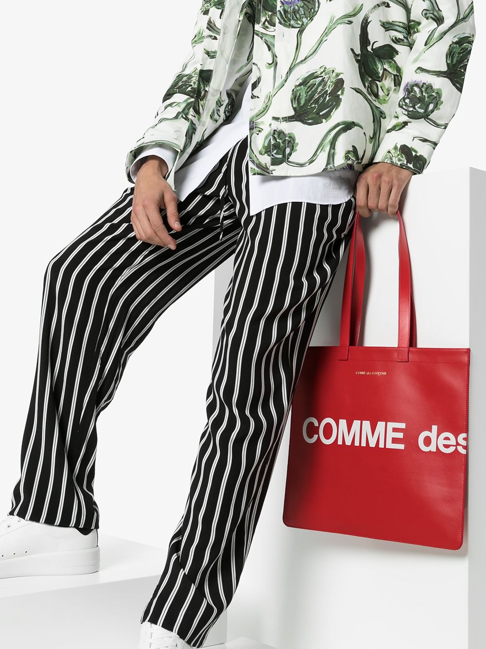 Logo Print Tote Bag