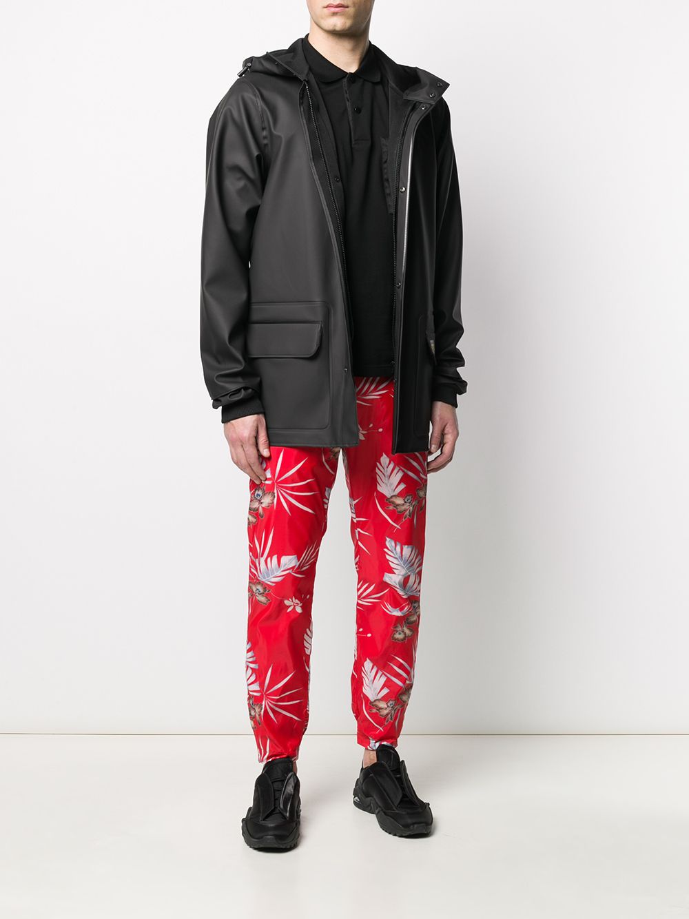 Loose-Fit Logo Hooded Jacket