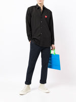 Heart-Patch Cotton Shirt