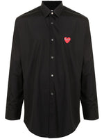 Heart-Patch Cotton Shirt