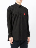 Heart-Patch Cotton Shirt
