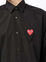 Heart-Patch Cotton Shirt