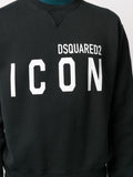 Icon-Print Crew Neck Sweatshirt