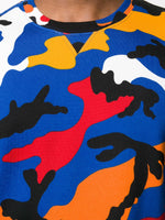 Camouflage Print Crewneck Sweatshirt