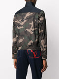 Camouflage Print Bomber Jacket