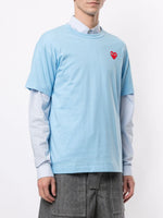 Embroidered Heart Patch T-Shirt