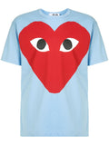 Heart Print Crewneck T-Shirt