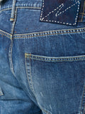 Paint Print Straight-Leg Jeans