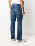 Paint Print Straight-Leg Jeans