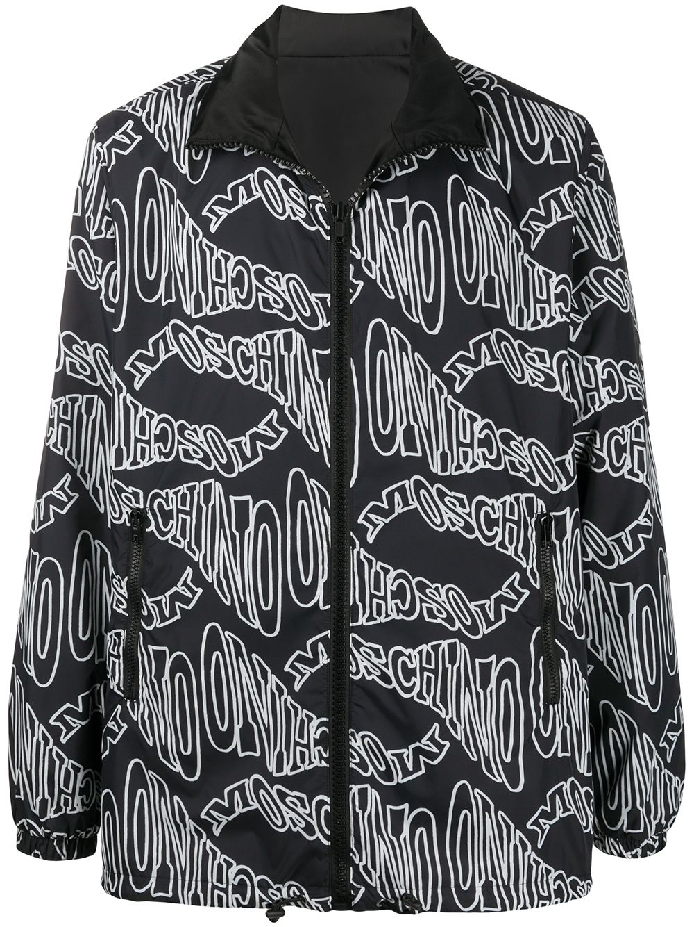 Reversible Warped Logo Jacket